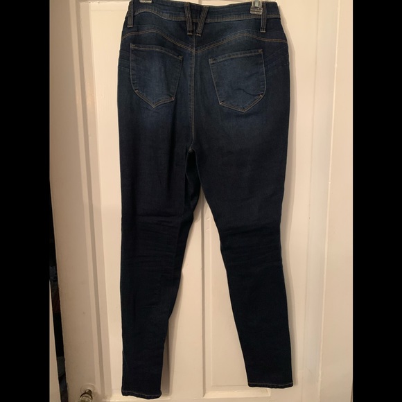 Fashion Nova Womens Dark Denim Booty Lifting Jeans - Picture 6 of 8